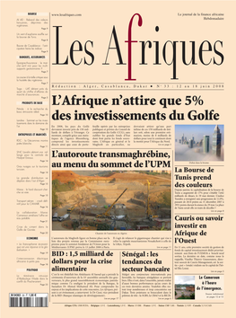 L'afrique N'attire Que 5% Des Investissements Du Golfe