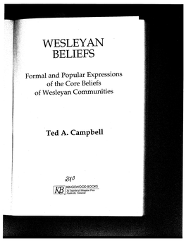 Wesleyan Beliefs