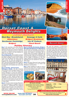 Weymouth Delights Dorset Coast &