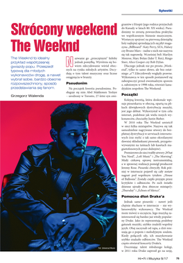 Skrócony Weekend the Weeknd