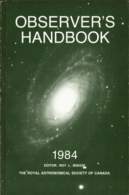 Observer's Handbook