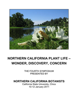 Northern California Plant Life – Wonder, Discovery, Concern