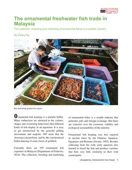 The Ornamental Freshwater Fish Trade in Malaysia