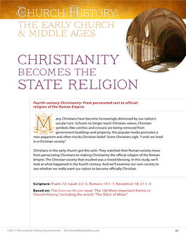 Christianity State Religion