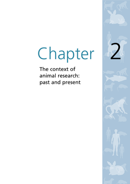 The Context of Animal Research: Past and Present