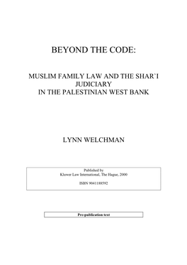 Welchman Beyond the Codex