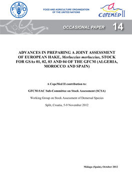 OP14 Advances in Preparing a Joint Assessment of European Hake