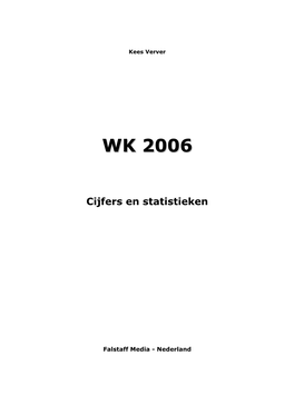 WK 2006 Voor U Geanalyseerd