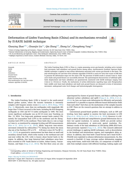 Deformation of Linfen-Yuncheng Basin (China)