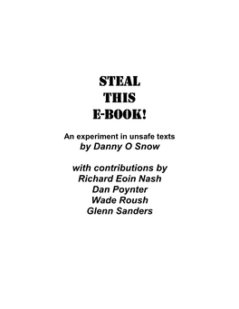 Steal This E-Book!