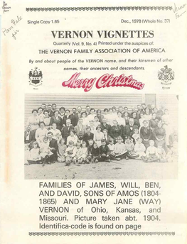VERNON ·VIGNETTES Quarterly (Vol