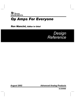 Op Amps for Everyone