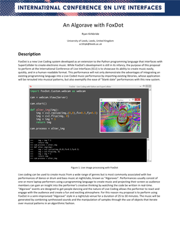 An Algorave with Foxdot