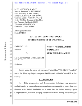 161005 LG Complaint