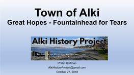 Navigate to the Town of Alki