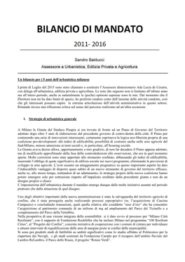 Un Bilancio Per I 5 Anni Dell'urbanistica