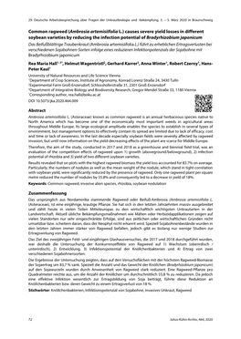 Common Ragweed (Ambrosia Artemisiifolia L.) Causes Severe