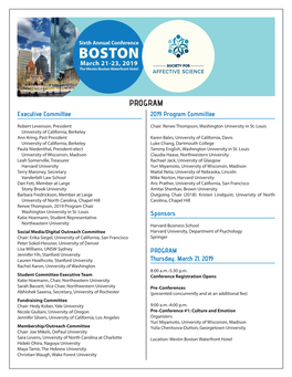 BOSTON March 21-23, 2019 the Westin Boston Waterfront Hotel