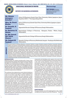 ORIGINAL RESEARCH PAPER Mr. Mohsin Jahangeer Jamadar* Dr