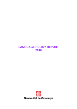 Language Policy Report 2010