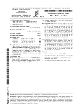 WO 2012/123419 Al 20 September 2012 (20.09.2012) P O P C T