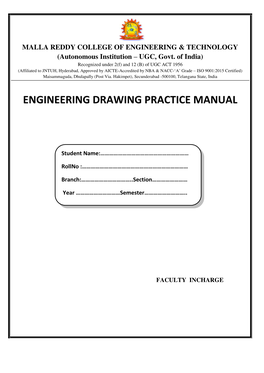 Engineering Drawing Practice Manual