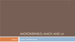 07-Microkernels.Pdf