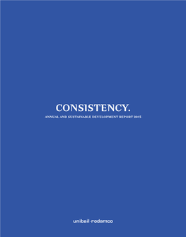 Consistency.Annual - and Sustainable Development Report 2015 Consistency