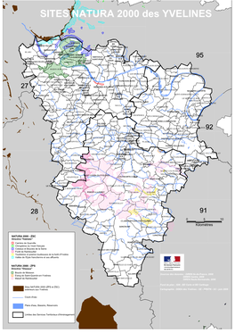 Carte Des Sites Natura 2000 Des Yvelines