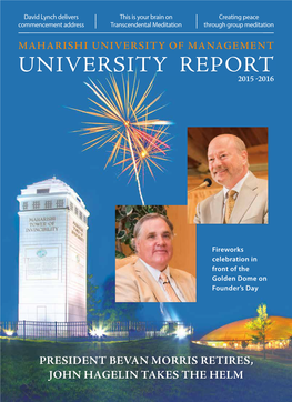 University Report 2015 -2016