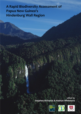 A Rapid Biodiversity Assessment of Papua New Guinea's Hindenburg Wall Region