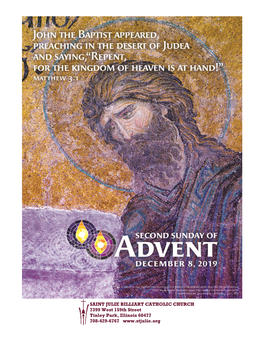 December 8, 2019 - Second Sunday of Advent | 3