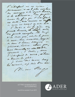 Lettres & Manuscrits Autographes