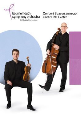 Concert Season 2019/20 Great Hall, Exeter