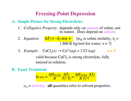 Freezing-Point Depression A