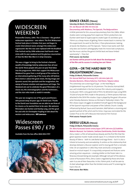 Widescreen Weekend 2011 Brochure