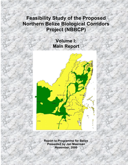 Feasibility Study of the Northern Biological Corridor