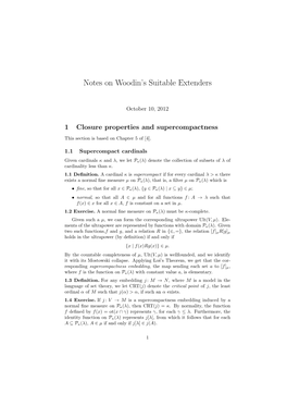 Notes on Woodin's Suitable Extenders