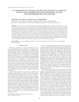 An Assessment of Juvenile and Adult Sea Scallop, Placopecten Magellanicus, Distribution in the Northwest Atlantic Using High-Resolution Still Imagery