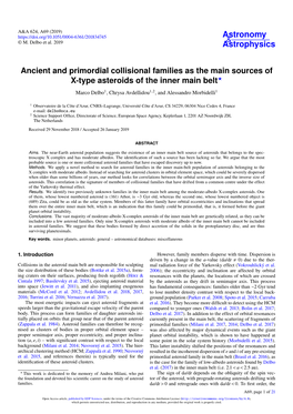 Ancient and Primordial Collisional Families As the Main Sources of X-Type Asteroids of the Inner Main Belt