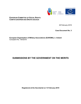 Submissions by the Government on the Merits