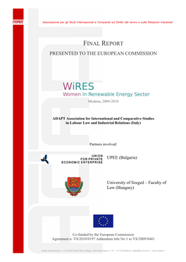 Wires (Women in Renewable Energy Sector)