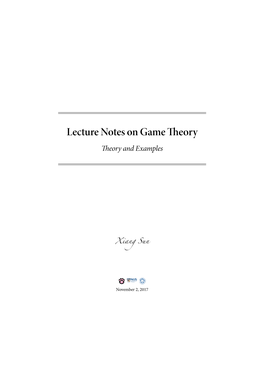 Lecturenotesongametheory