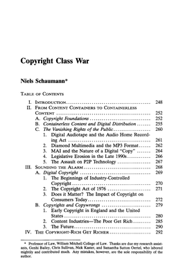 Copyright Class War