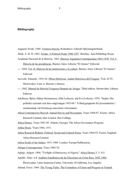 Bibliography 1