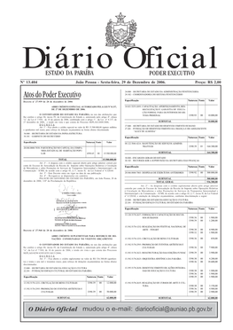 Diário Oficial 29-12-2006 Final