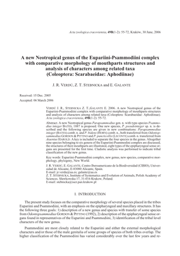 Acta Zoologica Cracoviensia, 49B(1-2): 55-72, Kraków, 30 June, 2006