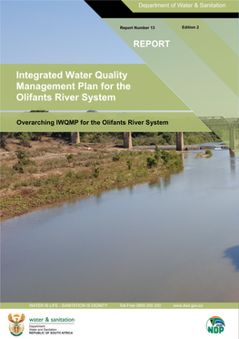 Integrated Water Quality Management Plan for the Olifants River System