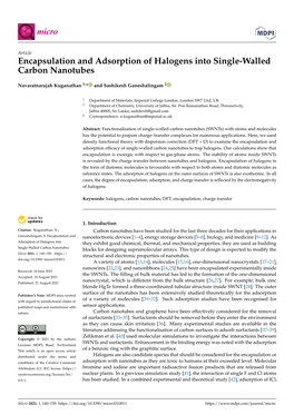 Encapsulation and Adsorption of Halogens Into Single-Walled Carbon Nanotubes