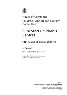 Sure Start Children's Centres